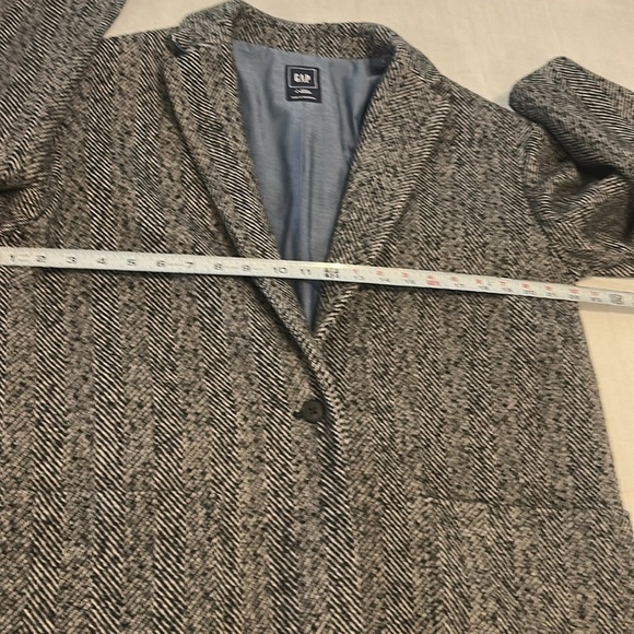 Gap Wool Blend Herringbone Sport Coat Blazer Single Button Men’s Size L Tall - Picture 13 of 16